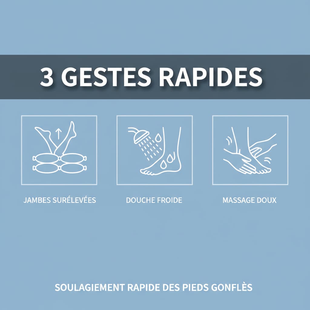 Tableau comparatif des remèdes de grand-mère pour pieds gonflés