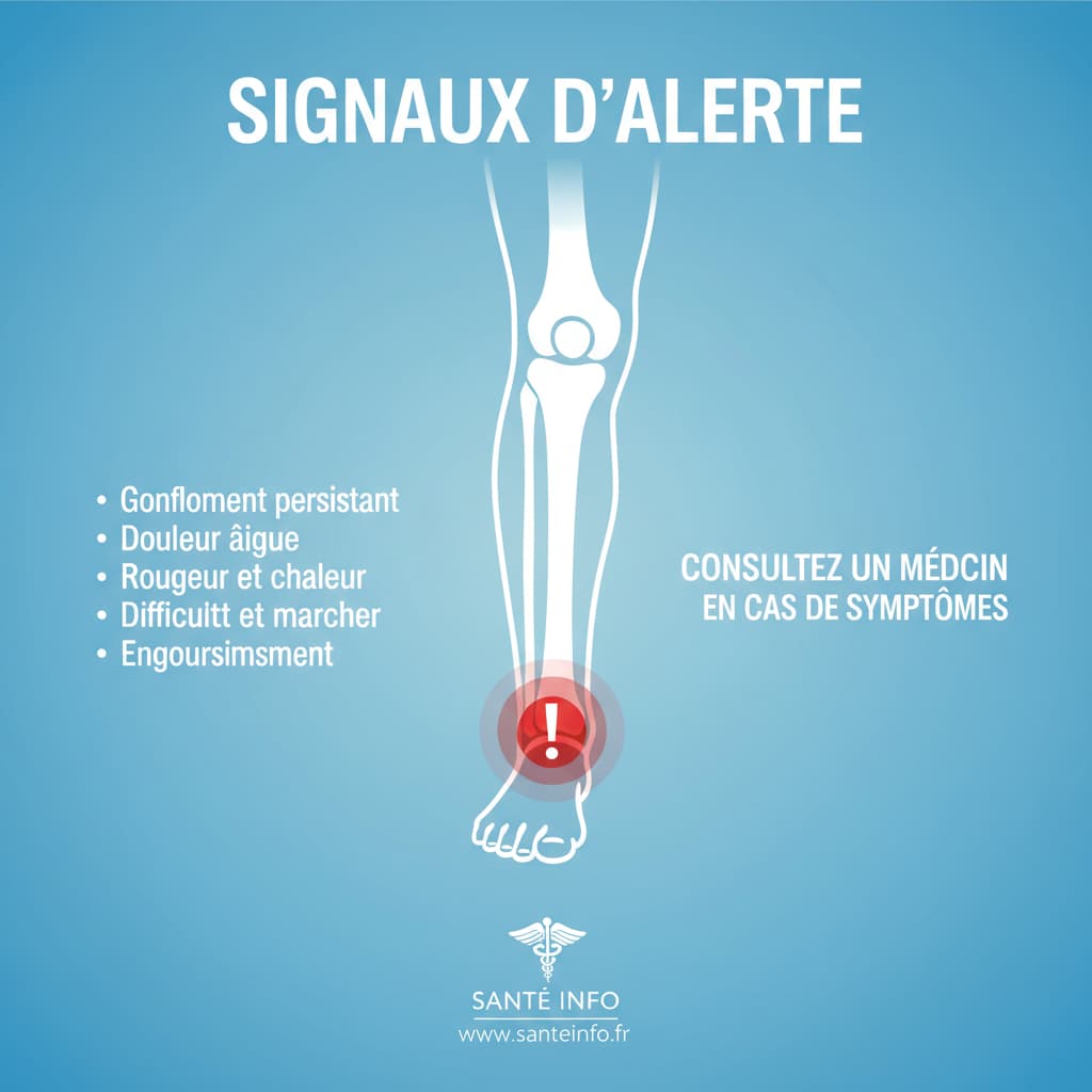 Consultation médicale pour des pieds gonflés persistants