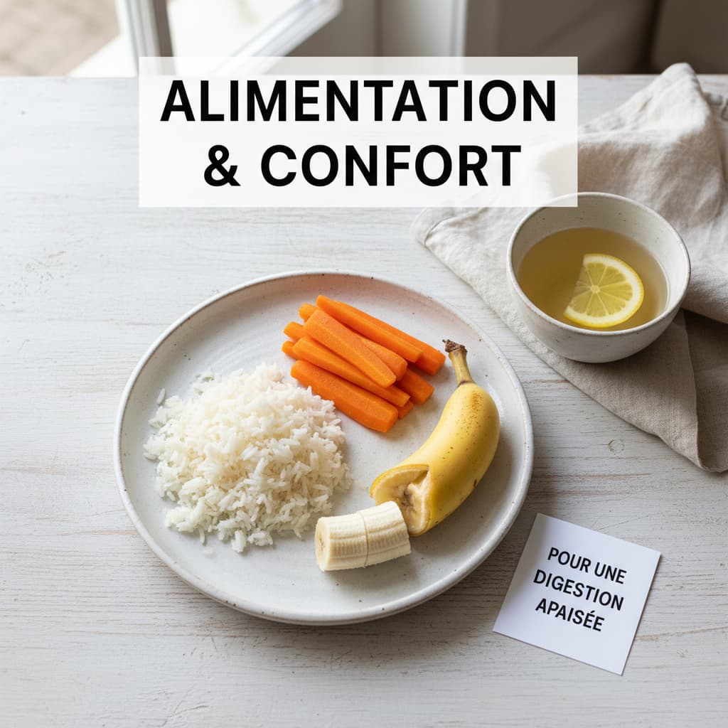 Aliments doux pour le côlon irritable : riz, banane, carottes